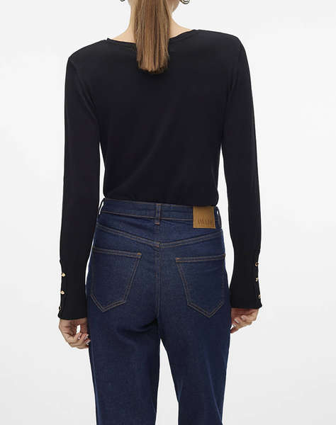 VERO MODA VMDORY LS O-NECK BUTTON PULLOVER GA NOOS