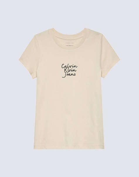 CALVIN KLEIN JEANS HANDWRITING LOGO SS SLIM T-SHIRT