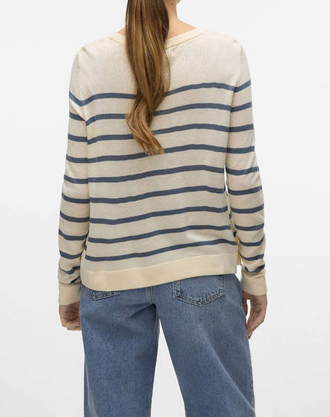 VERO MODA VMNOVA LS O-NECK PULLOVER GA NOOS