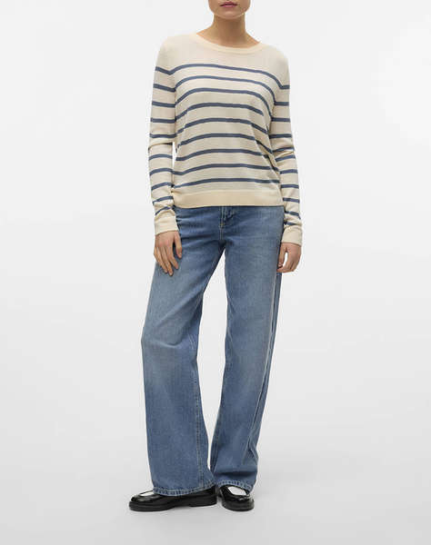 VERO MODA VMNOVA LS O-NECK PULLOVER GA NOOS