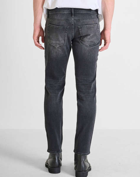 ANTONY MORATO MMDT00282FA7505731W01992 MIN OF 10 JEANS KURT COMFORT TAPERED FIT IN ICONIC BLACK OD BLACK DENIM PANTALONI DE BARBATI
