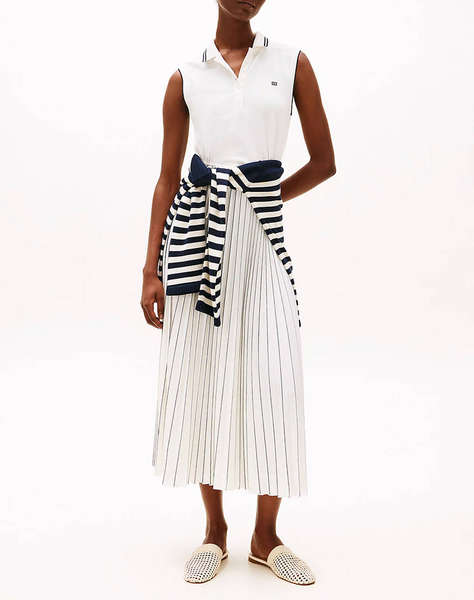 TOMMY HILFIGER SPORTY PLEATED POLO DRESS NS