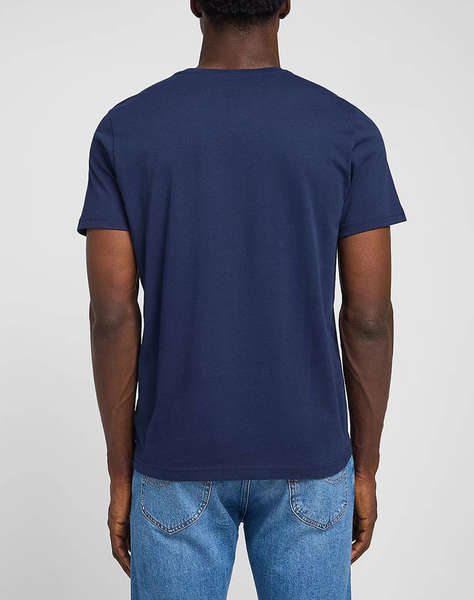 LEE SS PATCH LOGO TEE NAVY