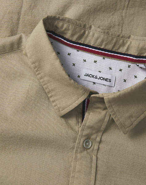 JACK&JONES JJPIERRE SLUB DETAIL SHIRT LS