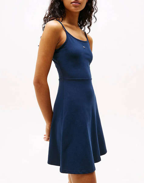 TOMMY JEANS TJW ESSENTIAL STRAP FLARE DRESS
