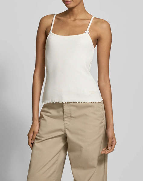 TOMMY JEANS TJW SLIM SCALLOP RIB TOP