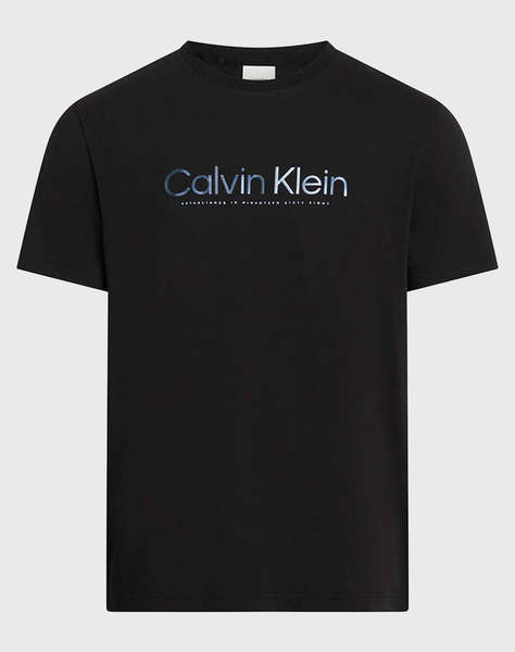 CALVIN KLEIN SATIN BONDED LOGO T-SHIRT