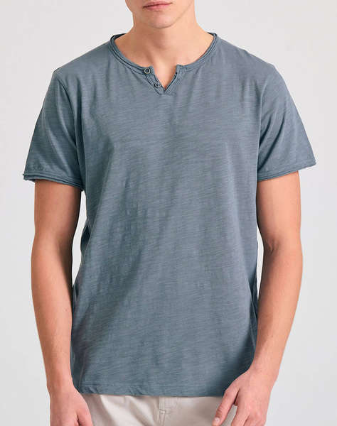 FUNKY BUDDHA Bluza Barbati Maneca Scurta Basic