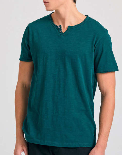 FUNKY BUDDHA Bluza Barbati Maneca Scurta Basic