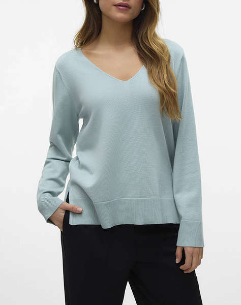 VERO MODA VMSILJE LS V-NECK PULLOVER GA NOOS