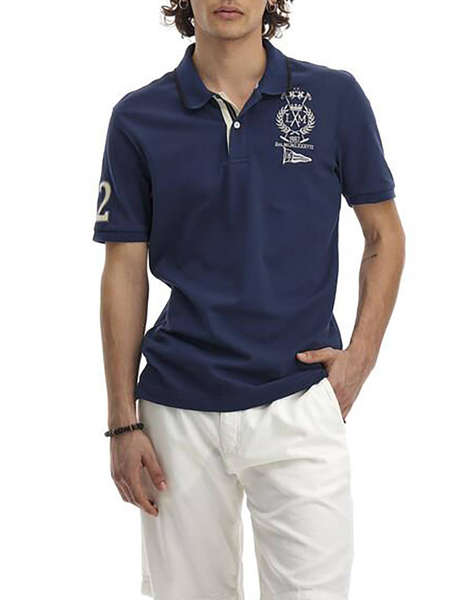 LA MARTINA BLUZA POLO KM MAN POLO SEMI PIQUET STRETCH