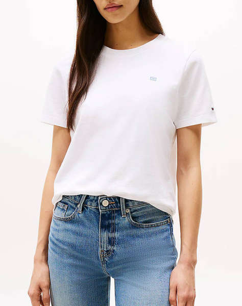 TOMMY HILFIGER REG CONTRAST FLAG SS TEE