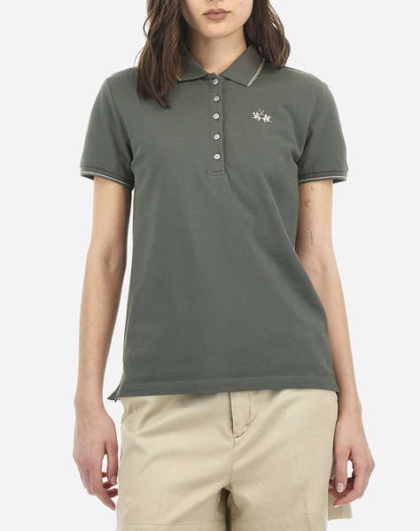 LA MARTINA BLUZA POLO KM WOMAN POLO S/S PIQUET STRETCH