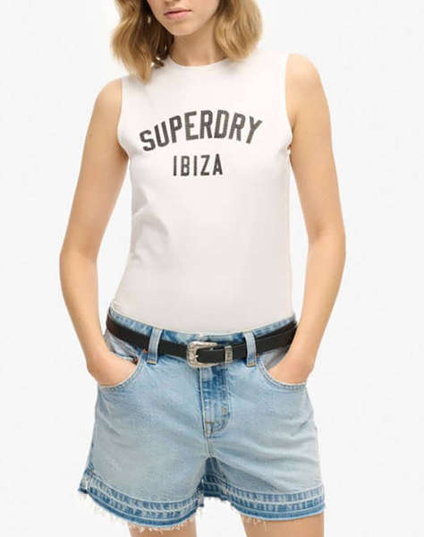 SUPERDRY D2 SDSW SPORT LUXE FITTED TANK BLUZA DE DAMA
