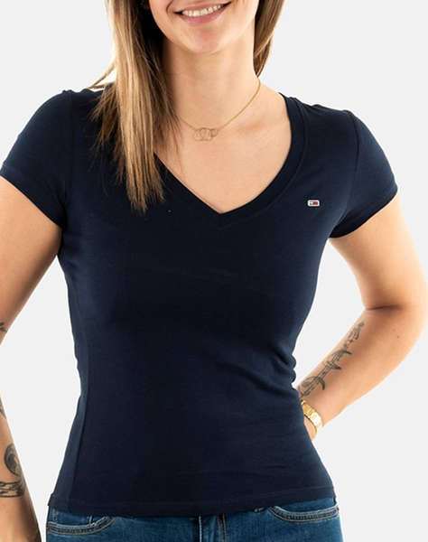 TOMMY JEANS TJW V-NECK TEE