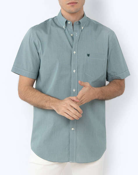 THE BOSTONIANS CAMASA CHESTER POPLIN REGULAR FIT MiniCheck POPLIN Button-down Regular Fit