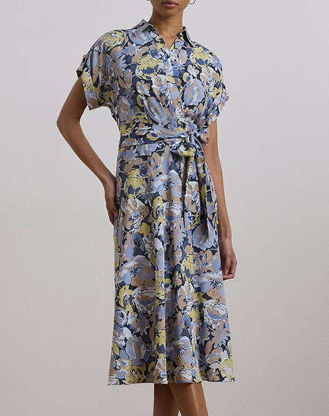 LAUREN RALPH LAUREN FRATILLIO-SHORT SLEEVE-DAY DRESS