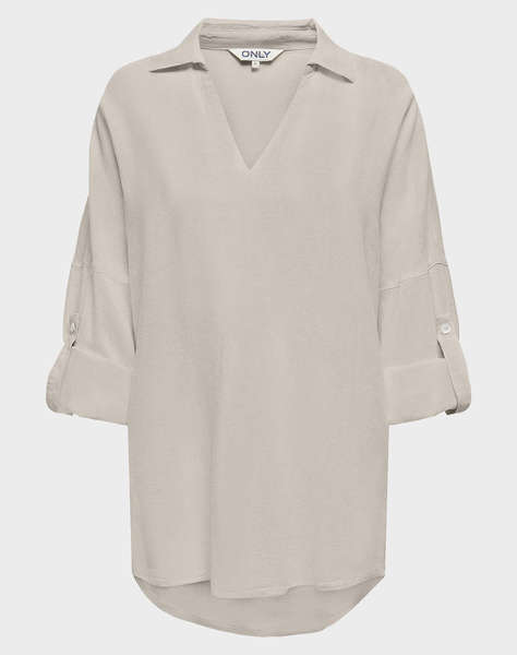 ONLY ONLCARO 3/4 LINEN BL TUNIC CC PNT
