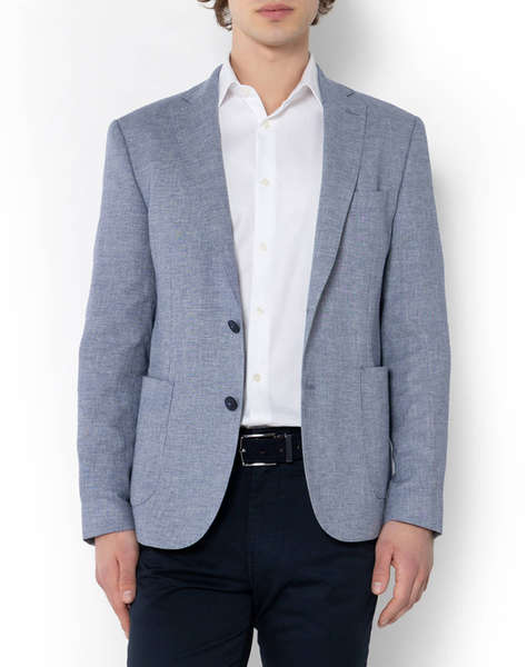 THE BOSTONIANS SACOU COTTON LINEN REGULAR FIT