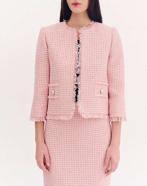 FOREL Sacou tweed margini zdrentuite