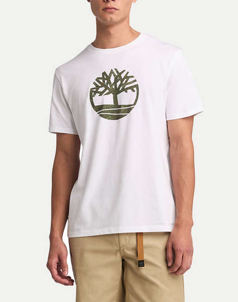 TIMBERLAND Camo Tree Logo Short Sleeve Tee