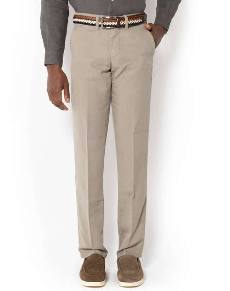 THE BOSTONIANS PANTALONI CHINOS TENCEL REGULAR FIT