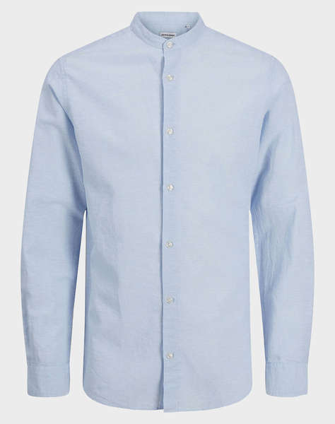 JACK&JONES JJEBREEZE LINEN BLEND BAND SHIRT LS JNR