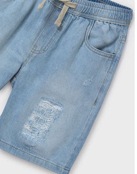 MAYORAL PANTALONI SCURTI JEAN RUPTURI