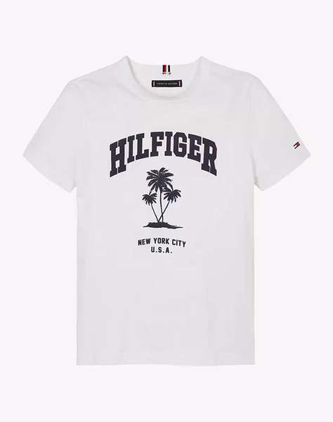 TOMMY HILFIGER HILFIGER PALM PRINT TEE SS
