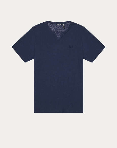 ANTONY MORATO MMKS02483FA100246 MIN OF 6 T-SHIRT REGULAR FIT IN SLUB COTTON FABRIC WITH EMBROIDERY LOGO ON FRONT BLUZA DE BARBATI