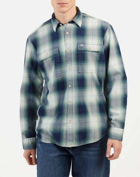 CAMEL CAMASA Μ.Μ checked 2Pocket+flaps