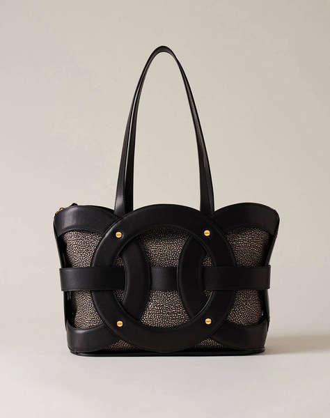 BORBONESE SHOP.BAG (Dimensiuni: 35,5 x 25 x 16 cm)