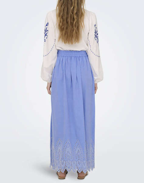 ONLY ONLTULUM EMB MAXI SKIRT WVN