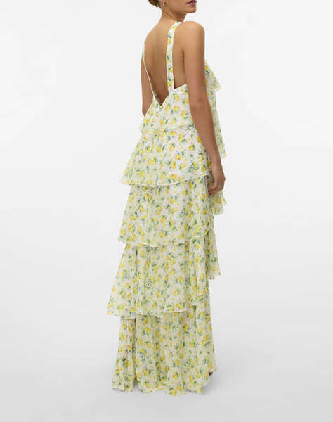 VERO MODA VMFELICIA SL RUFFLE MAXI DRESS EXP