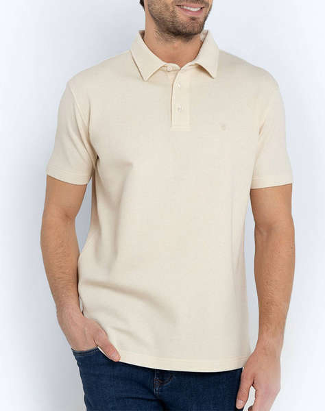 THE BOSTONIANS BLUZA POLO PIQUE WAFFLE REGULAR FIT