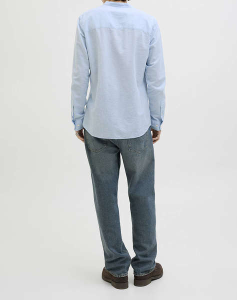 JACK&JONES JJEBREEZE LINEN BLEND BAND SHIRT LS SN