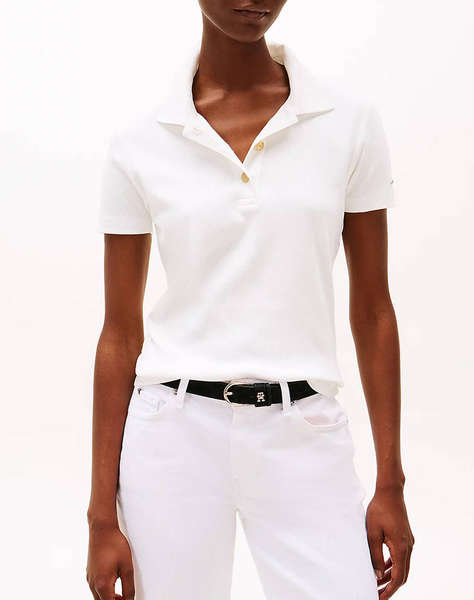 TOMMY HILFIGER SLIM GOLD BUTTON POLO SS