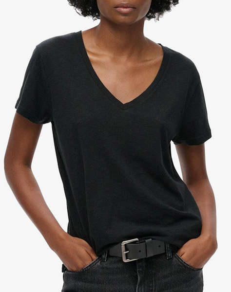SUPERDRY D1 STUD STUDIOS SLUB EMB VEE TEE BLUZA DE DAMA