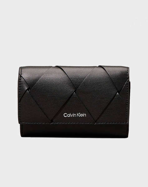 CALVIN KLEIN JEANS CK WOVEN SMALL TRIFOLD (Dimensiuni: 9 x 12 x 5cm.)