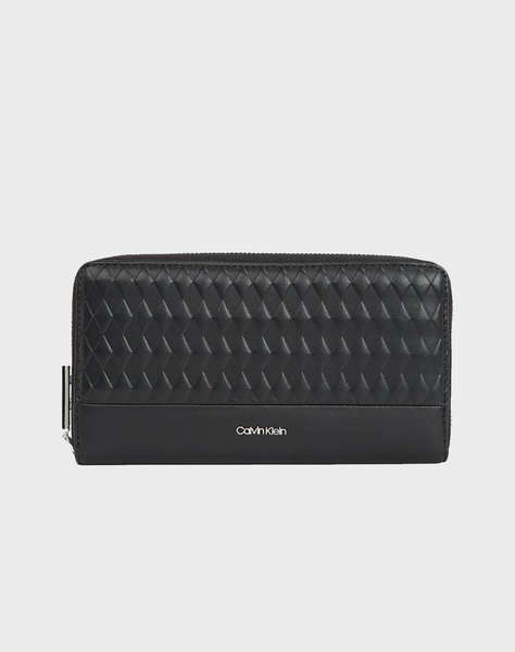CALVIN KLEIN MINI QUILT LARGE ZIP AROUND (Dimensiuni:19 x 9 x 2cm.)