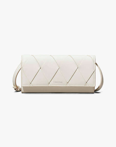 CALVIN KLEIN JEANS CK WOVEN CONVERTIBLE WALLET BAG (Dimensiuni: 10,5 x 19 x 4,8 cm.)