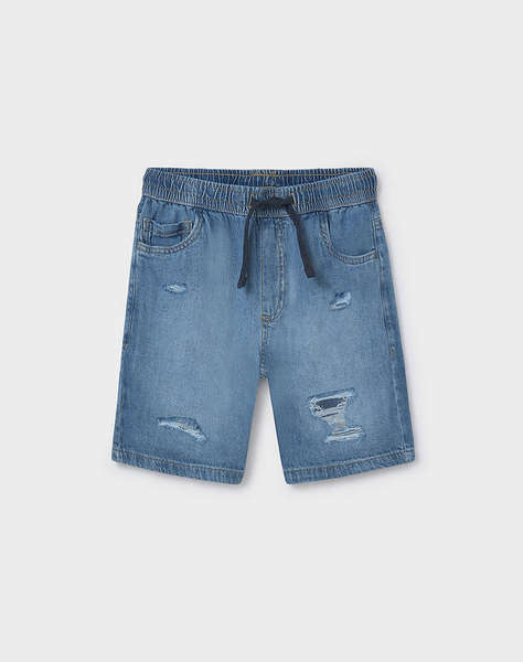 MAYORAL PANTALONI SCURTI JEAN RUPTURI