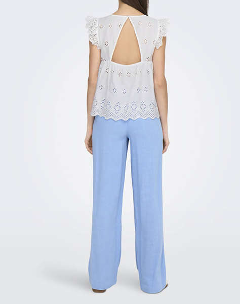 ONLY ONLLOU LIFE EMB S/S OPEN BACK TOP PTM