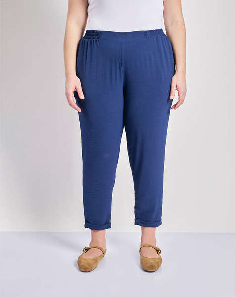 PARABITA Pantaloni washed cu rever