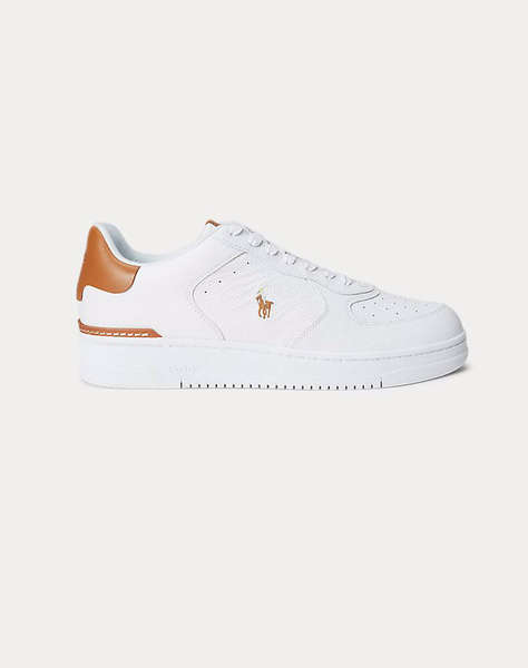 RALPH LAUREN TUMBLED LEATHER-MASTERS CRT-SK-LTL