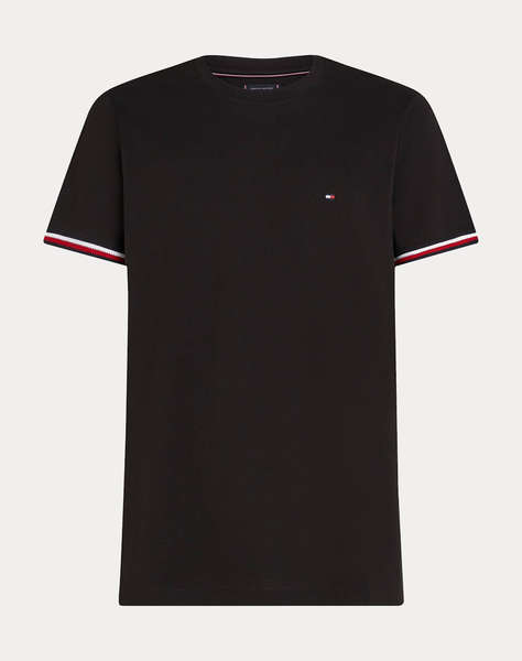 TOMMY HILFIGER GLOBAL STRIPE CUFF TEE