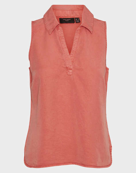 VERO MODA VMHARPER SL COLLAR SHORT TENCEL TOP GA