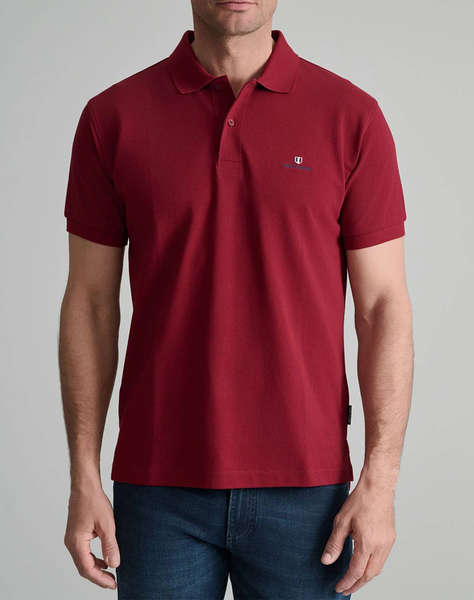 NAVY&GREEN BLUZA POLO MONOCROMA, CUSTOM FIT