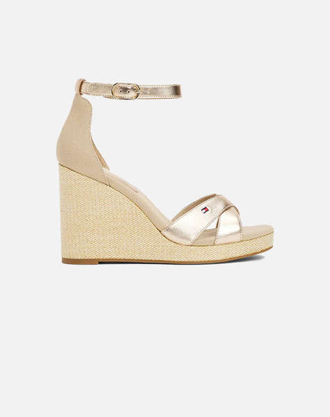 TOMMY HILFIGER FLAG METALLIC HIGH WEDGE ESPAD