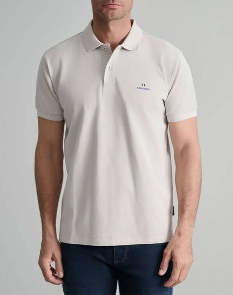 NAVY&GREEN BLUZA POLO MONOCROMA, CUSTOM FIT